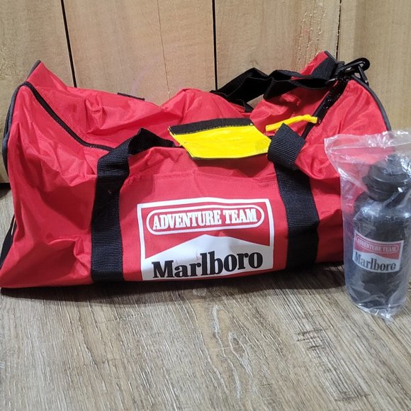 Marlboro Adventure Team duffel bag with plastic bottle NEW